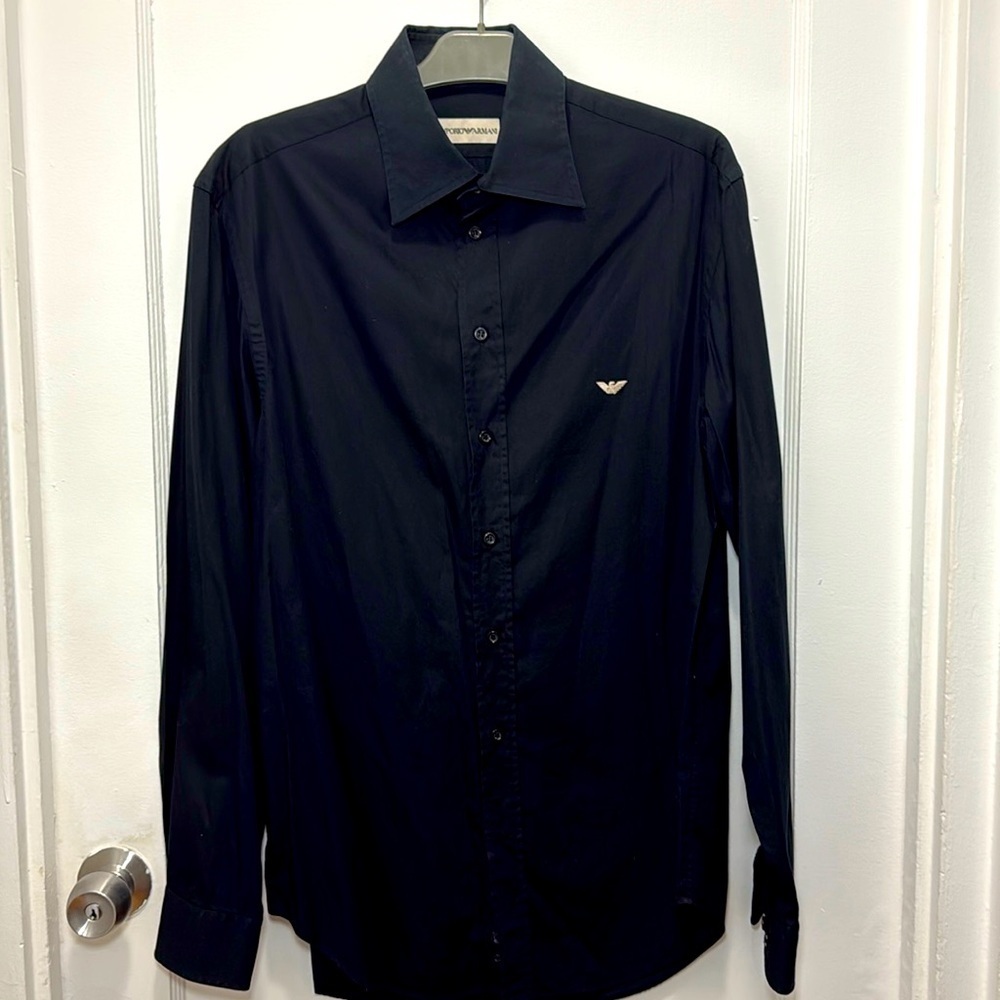 Emporio Armani Men’s Button-Down Shirt – Size L